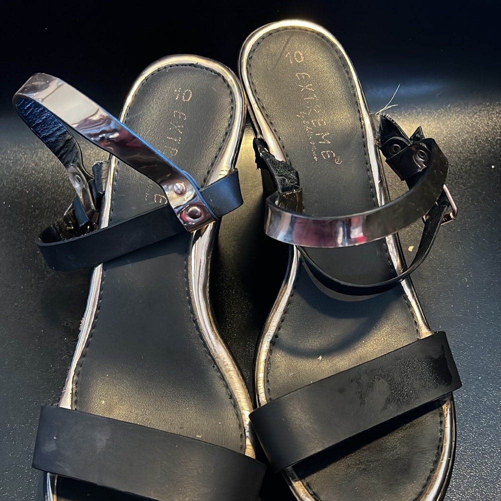 Elegant Black Strappy Sandals